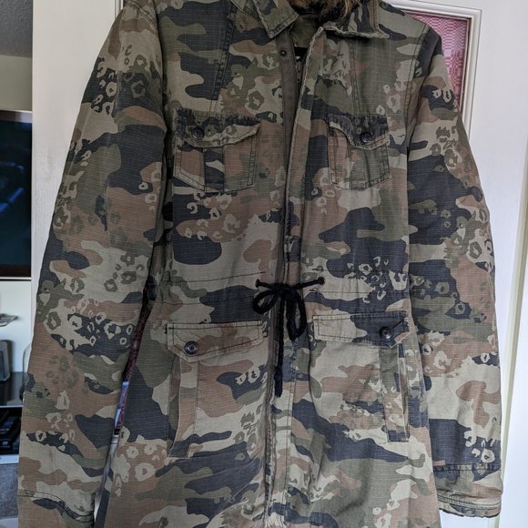 Volcom Camouflage Long Winter Skater Jacket - Picture 7 of 8